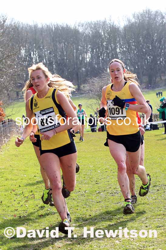 Senior Womens 2023 UK CAU Inter Counties Cross Country Champs, Prestwold Hall, Loughborough. Photo: David T. Hewitson/Sports for All Pics